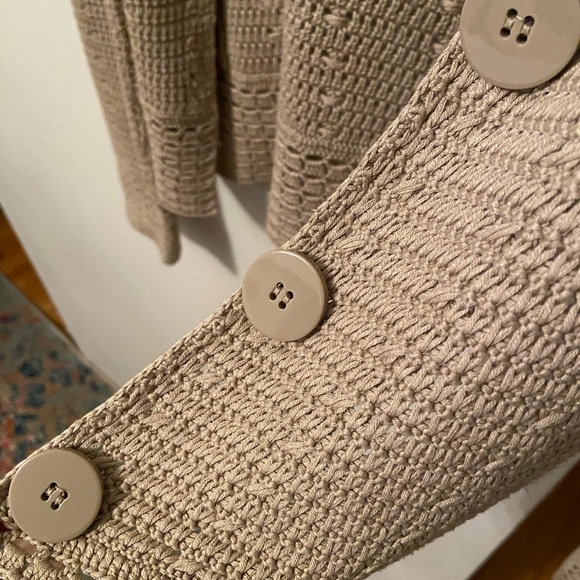 Tan Knit Cardigan - Picture 6 of 6
